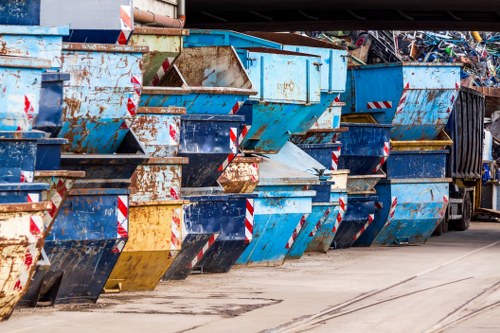 Clean and organized Turnham Green neighborhood with professional rubbish removal service