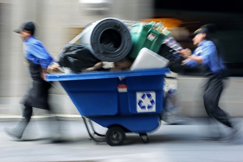 Application form being filled out for a skip permit